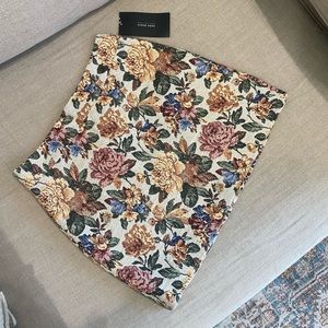 ZARA jacquard mini skirt
